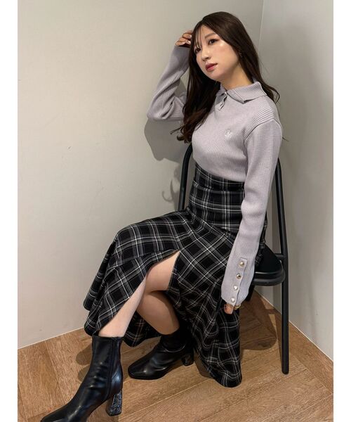 MERCURYDUO（マーキュリーデュオ）の「U.S. POLO ASSN.別注 リブハイネックニット（ニット/セーター・レディース・アイボリー/ネイビー/ラベンダー・FREE）」の12枚目の写真