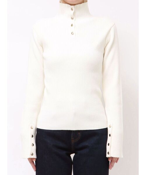 MERCURYDUO（マーキュリーデュオ）の「U.S. POLO ASSN.別注 リブハイネックニット（ニット/セーター・レディース・アイボリー/ネイビー/ラベンダー・FREE）」の15枚目の写真