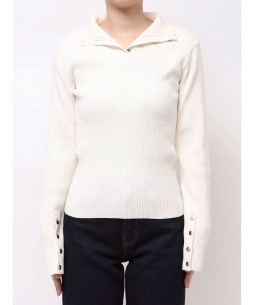 MERCURYDUO（マーキュリーデュオ）の「U.S. POLO ASSN.別注 リブハイネックニット（ニット/セーター・レディース・アイボリー/ネイビー/ラベンダー・FREE）」の21枚目の写真