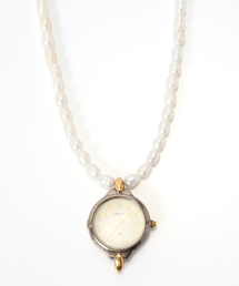 HIDAKA（ヒダカ）の「HIDAKA / ヒダカ ORBIT WATCH NECKLACE PEARL（ネックレス）」