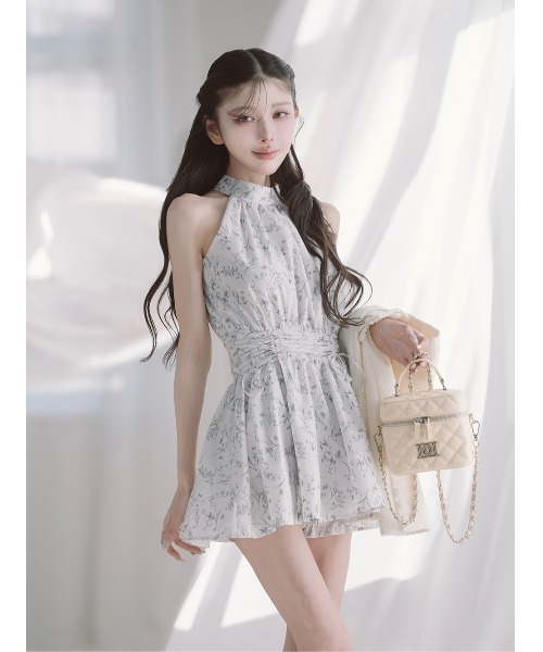 アメスリギャザーフレアミニワンピース（ワンピース）｜Darich