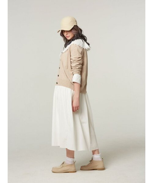 AYIHOLIC CASHMERE(アイホリックカシミア)の「オーガンザレースロングドレス(ワンピース・レディース・その他・FREE)」の1枚目の写真