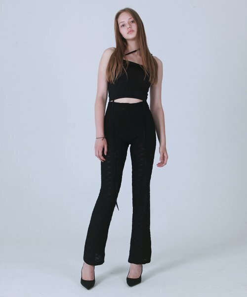 ASSAY（アッセイ）の「WRINKLE BELL BOTTOM PANTS [BLACK]（その他パンツ・レディース・その他・FREE）」の2枚目の写真