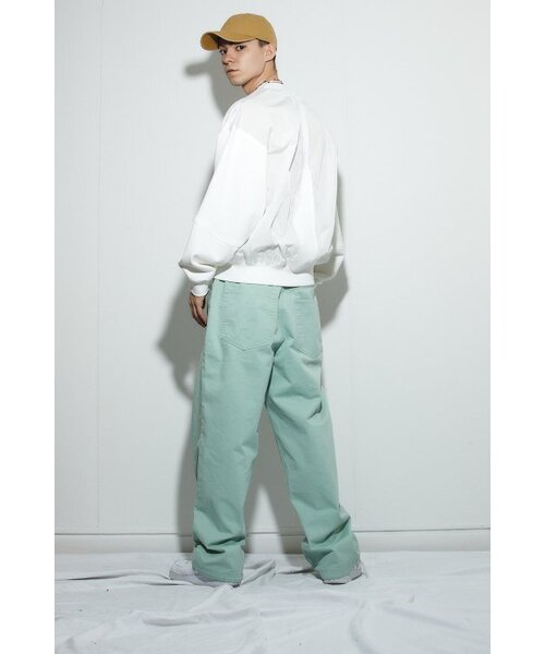 MILLIMILLION(ミリミリオン)の「BASALT COLOR DENIM PANTS B03-MINT(その他パンツ・メンズ・その他・L/XL)」の4枚目の写真