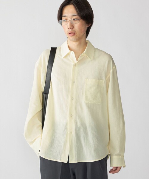 City Ambient Products（シティアンビエントプロダクツ）の「City Ambient Products: レギュラー ボイル ソリッド ロング スリーブ シャツ（シャツ/ブラウス・メンズ・ライトブルー/クリーム・SMALL/LARGE/MEDIUM）」の2枚目の写真