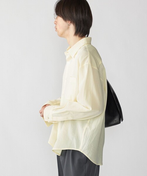 City Ambient Products（シティアンビエントプロダクツ）の「City Ambient Products: レギュラー ボイル ソリッド ロング スリーブ シャツ（シャツ/ブラウス・メンズ・ライトブルー/クリーム・SMALL/LARGE/MEDIUM）」の7枚目の写真