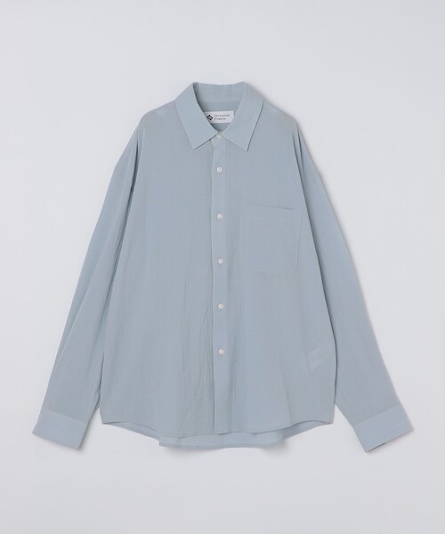 City Ambient Products（シティアンビエントプロダクツ）の「City Ambient Products: レギュラー ボイル ソリッド ロング スリーブ シャツ（シャツ/ブラウス・メンズ・ライトブルー/クリーム・SMALL/LARGE/MEDIUM）」の12枚目の写真