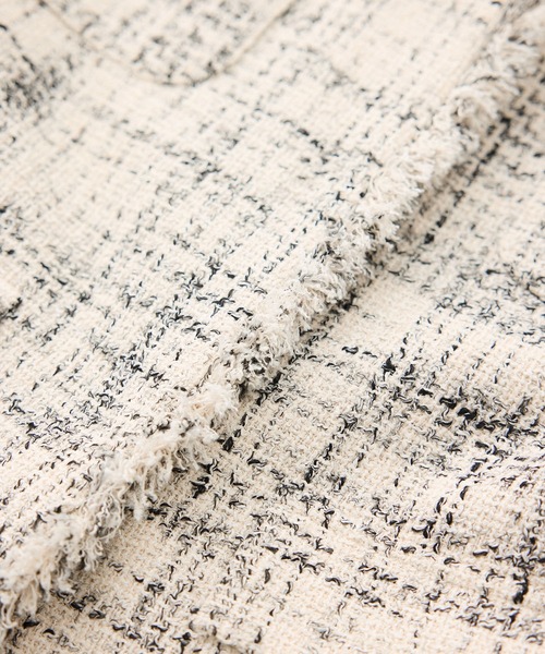 ROPE'（ロペ）の「ツイードVネックジレ（ベスト・レディース・サックスブルー/ホワイト系その他7・FREE）」の4枚目の写真