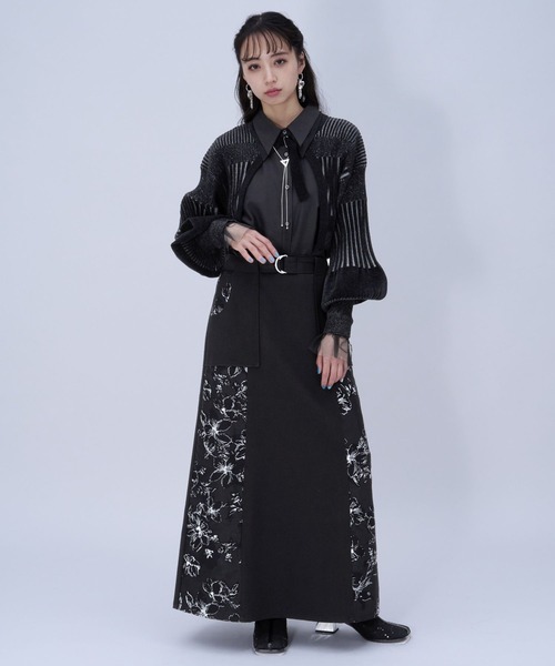 HARE（ハレ）の「ボレロニットカーディガン(HARE)（カーディガン/ボレロ・レディース・ブラック/パープル・FREE）」の3枚目の写真