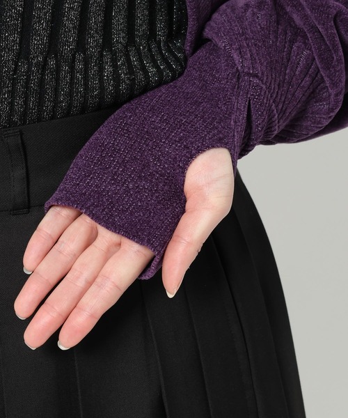 HARE（ハレ）の「ボレロニットカーディガン(HARE)（カーディガン/ボレロ・レディース・ブラック/パープル・FREE）」の22枚目の写真