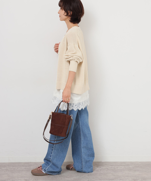 VELETTO（ベレット）の「［26SS新作］【VELETTO/ヴェレット】 ツツガタショルダーBAG（ショルダーバッグ・レディース・ブラウン・FREE）」の3枚目の写真