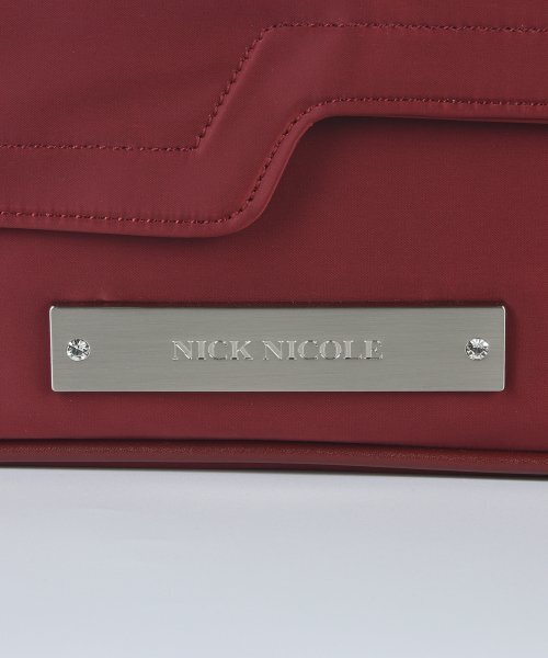 NICK&NICOLE(ニックアンドニコール)の「CRYSTAL WAVE POINT MESSENGER BAG_BURGUNDY(ショルダーバッグ・レディース・その他・ONE SIZE)」の5枚目の写真