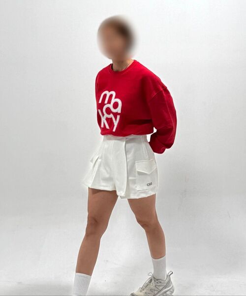 MACKY（マッキー）の「ポケットロゴスカートパンツホワイト（その他パンツ・レディース・その他・1/2）」の3枚目の写真