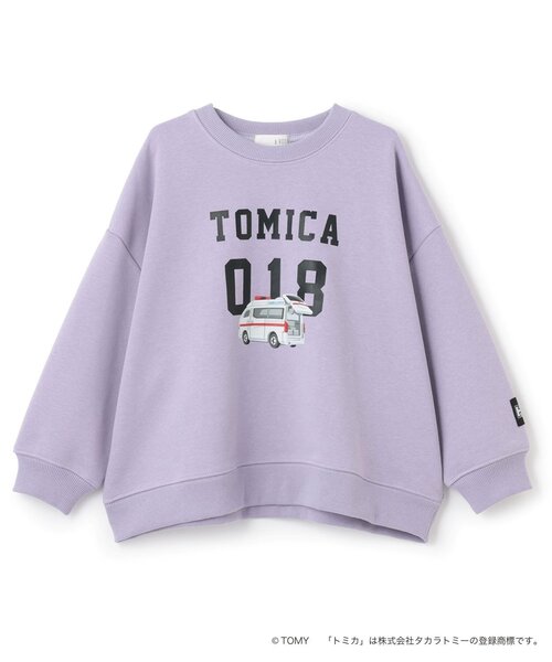 b・ROOM(ビールーム)の「【速乾裏毛】トミカワイドシルエットトレーナー(スウェット・キッズ・トップグレー/ブルー系その他2/ブラック/ラベンダー・90cm/100cm/110cm/120cm/130cm)」の9枚目の写真