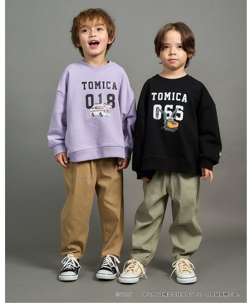 b・ROOM(ビールーム)の「【速乾裏毛】トミカワイドシルエットトレーナー(スウェット・キッズ・トップグレー/ブルー系その他2/ブラック/ラベンダー・90cm/100cm/110cm/120cm/130cm)」の15枚目の写真