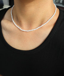 BASSCLEF（ベースクレフ）の「男性 ライスパール ネックレス CLEF Pearl Resonance（ネックレス）」