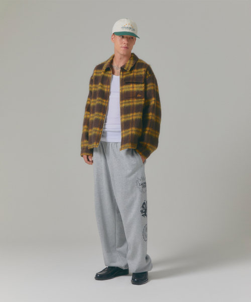 LMCの「BRUSHED CHECK ZIP UP SHIRT brown(シャツ/ブラウス・メンズ・その他・S/M/L)」の2枚目の写真