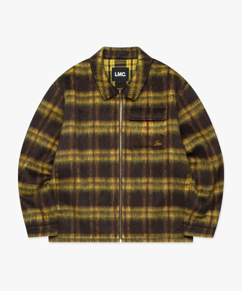 LMCの「BRUSHED CHECK ZIP UP SHIRT brown(シャツ/ブラウス・メンズ・その他・S/M/L)」の3枚目の写真