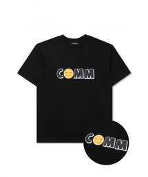 COMMONZ（コモンズ）の「COMM スマイルTシャツ_ブラック（Tシャツ/カットソー）」