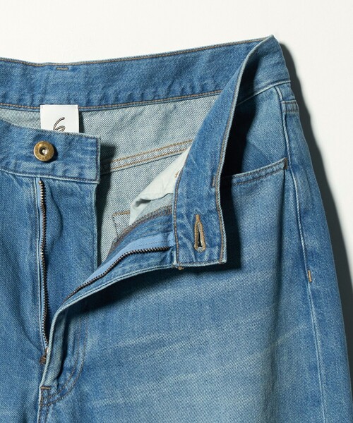 6（ロク）の「＜6(ROKU)＞コットン デニム パンツ（デニムパンツ・レディース・コバルトブルー・38/36/34）」の13枚目の写真