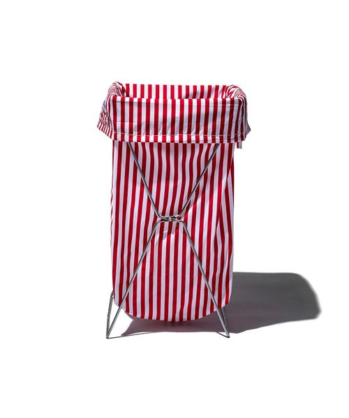 PUEBCO（プエブコ）の「SHIRT FABRIC FOLDING LAUNDRY BASKET Red Narrow Stripe（ランドリーグッズ・メンズ・レッド系その他・ONE SIZE）」の3枚目の写真