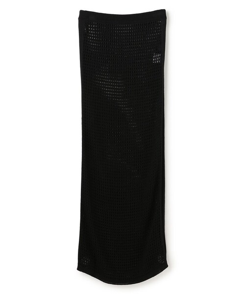 uncrave(アンクレイヴ)の「メッシュニット タイトスカート(スカート・レディース・ブラック系/ローズ系/ベージュ系/ホワイト系・F)」の3枚目の写真