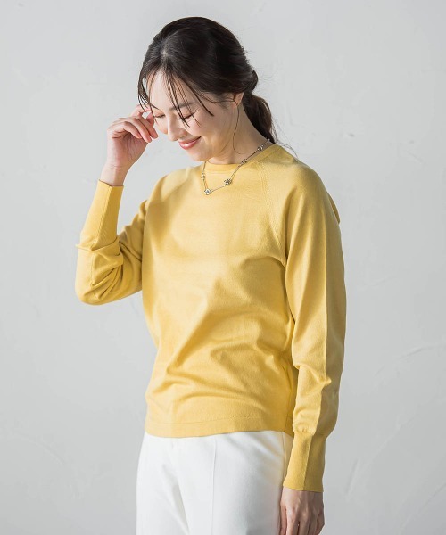 LAUTREAMONT(ロートレアモン)の「【WEB限定】エレカットベーシックニット(ニット/セーター・レディース・キャメル/グリーン/レッド/ホワイト/ブラック/イエロー・9号)」の22枚目の写真