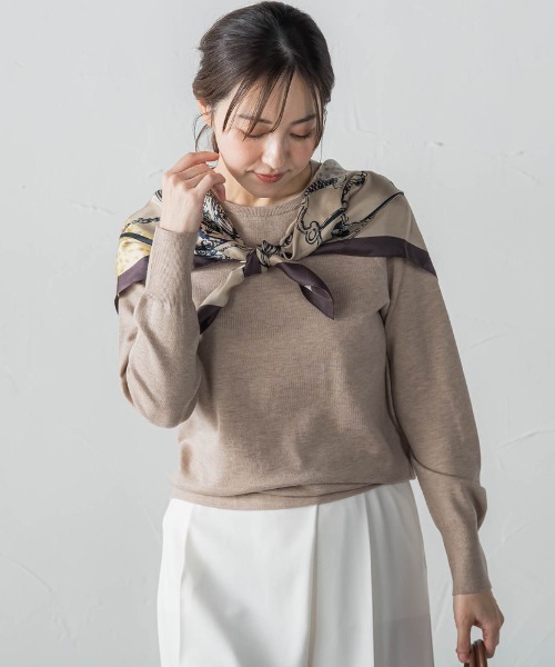 LAUTREAMONT(ロートレアモン)の「【WEB限定】エレカットベーシックニット(ニット/セーター・レディース・キャメル/グリーン/レッド/ホワイト/ブラック/イエロー・9号)」の17枚目の写真