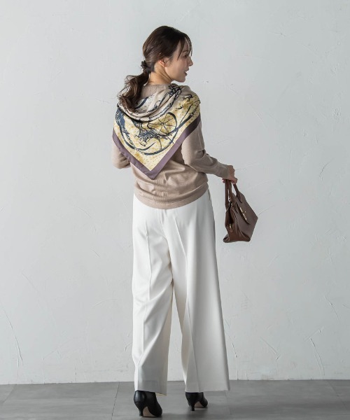 LAUTREAMONT(ロートレアモン)の「【WEB限定】エレカットベーシックニット(ニット/セーター・レディース・キャメル/グリーン/レッド/ホワイト/ブラック/イエロー・9号)」の18枚目の写真