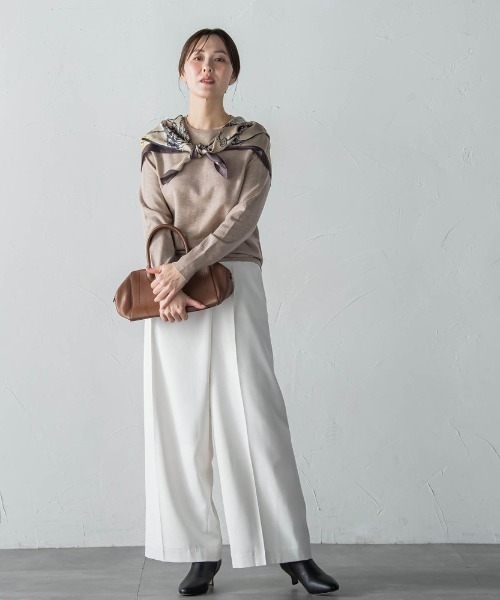 LAUTREAMONT(ロートレアモン)の「【WEB限定】エレカットベーシックニット(ニット/セーター・レディース・キャメル/グリーン/レッド/ホワイト/ブラック/イエロー・9号)」の19枚目の写真