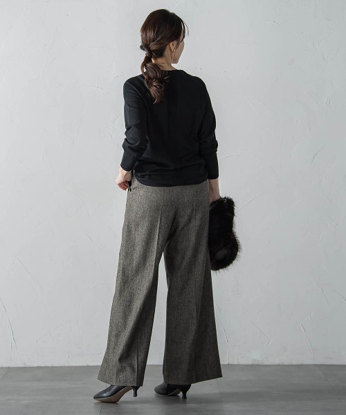 LAUTREAMONT(ロートレアモン)の「【WEB限定】エレカットベーシックニット(ニット/セーター・レディース・キャメル/グリーン/レッド/ホワイト/ブラック/イエロー・9号)」の14枚目の写真