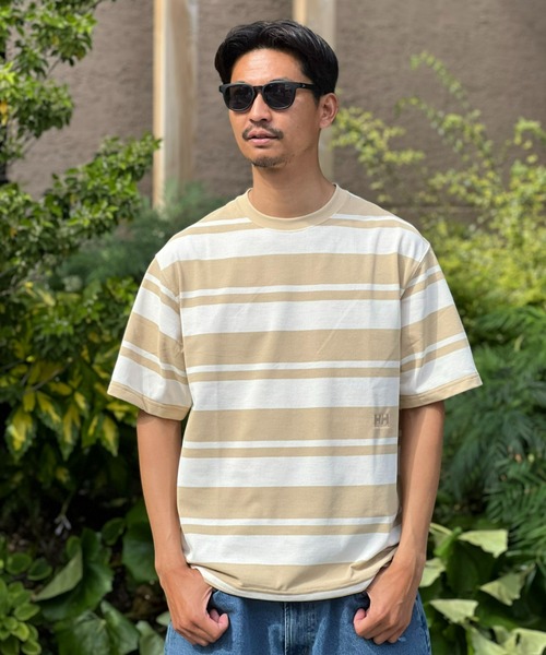 HELLY HANSEN(ヘリーハンセン)の「【HELLY HANSEN】S/S Dry Kanoko Border Tee(Tシャツ/カットソー・メンズ・ホワイト/ベージュ・MEDIUM/LARGE/X-LARGE)」の2枚目の写真