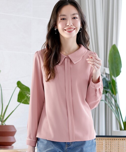 Tiaclasse（ティアクラッセ）の「レイヤードカラーブラウス（シャツ/ブラウス・レディース・ホワイト/ピンク/ミント・S/M/L）」の17枚目の写真