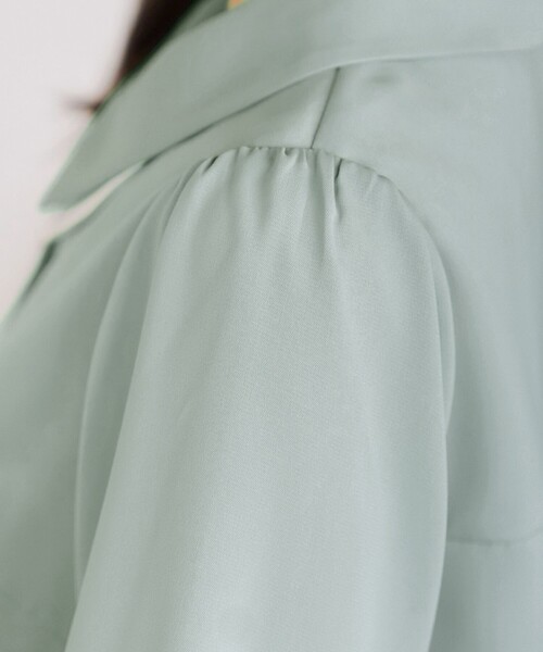 Tiaclasse（ティアクラッセ）の「レイヤードカラーブラウス（シャツ/ブラウス・レディース・ホワイト/ピンク/ミント・S/M/L）」の7枚目の写真