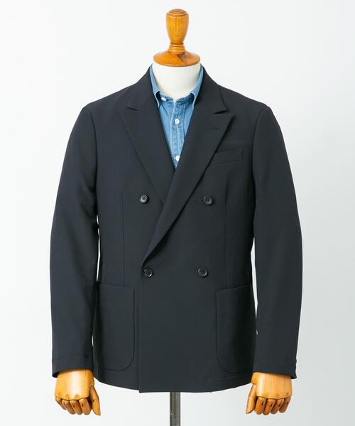 URBAN RESEARCH DOORS（アーバンリサーチドアーズ）の「LIFE STYLE TAILOR　4WAYストレッチコンフォータブルダブルジャケット（その他アウター・メンズ・ネイビー/グレー/ブラウン・LARGE/MEDIUM/X-LARGE/SMALL）」の3枚目の写真