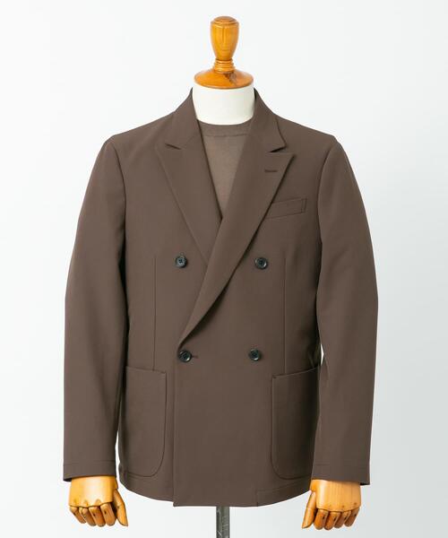 URBAN RESEARCH DOORS（アーバンリサーチドアーズ）の「LIFE STYLE TAILOR　4WAYストレッチコンフォータブルダブルジャケット（その他アウター・メンズ・ネイビー/グレー/ブラウン・LARGE/MEDIUM/X-LARGE/SMALL）」の2枚目の写真