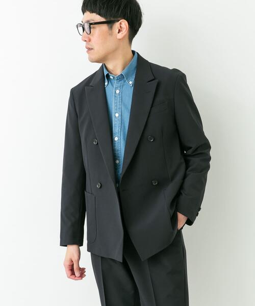 URBAN RESEARCH DOORS（アーバンリサーチドアーズ）の「LIFE STYLE TAILOR　4WAYストレッチコンフォータブルダブルジャケット（その他アウター・メンズ・ネイビー/グレー/ブラウン・LARGE/MEDIUM/X-LARGE/SMALL）」の11枚目の写真