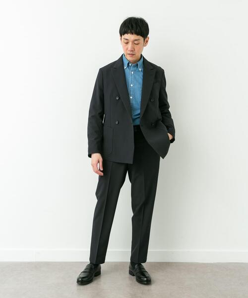 URBAN RESEARCH DOORS（アーバンリサーチドアーズ）の「LIFE STYLE TAILOR　4WAYストレッチコンフォータブルダブルジャケット（その他アウター・メンズ・ネイビー/グレー/ブラウン・LARGE/MEDIUM/X-LARGE/SMALL）」の15枚目の写真