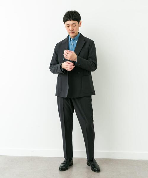 URBAN RESEARCH DOORS（アーバンリサーチドアーズ）の「LIFE STYLE TAILOR　4WAYストレッチコンフォータブルダブルジャケット（その他アウター・メンズ・ネイビー/グレー/ブラウン・LARGE/MEDIUM/X-LARGE/SMALL）」の16枚目の写真