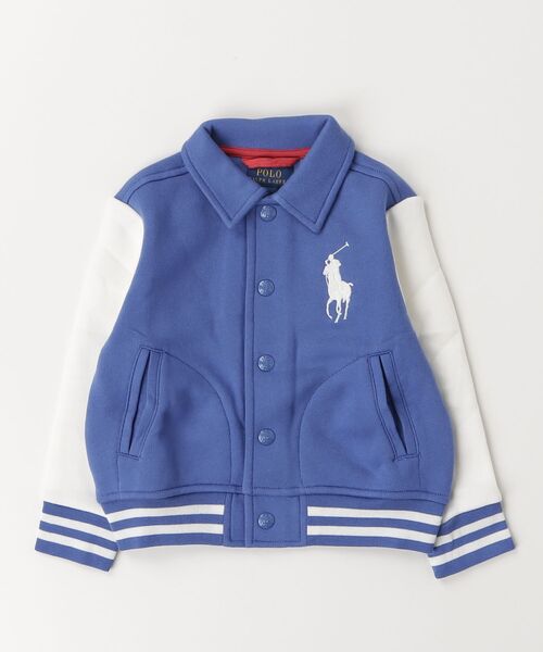 POLO RALPH LAUREN CHILDRENSWEAR(ポロ ラルフ ローレン チルドレンズウェア)の「Big Pony フリース ベースボール ジャケット(スタジャン・キッズ・マルチ・3/4/6/7)」の3枚目の写真