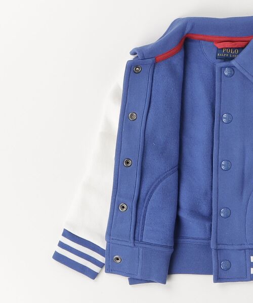 POLO RALPH LAUREN CHILDRENSWEAR(ポロ ラルフ ローレン チルドレンズウェア)の「Big Pony フリース ベースボール ジャケット(スタジャン・キッズ・マルチ・3/4/6/7)」の5枚目の写真