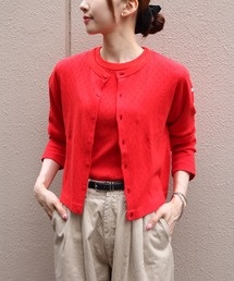 ORCIVAL | ORCIVAL/オーシバル　クルーネックメッシュカーディガン　CREW NECK MESH CARDIGAN　OR-C0526 OWE(カーディガン/ボレロ)