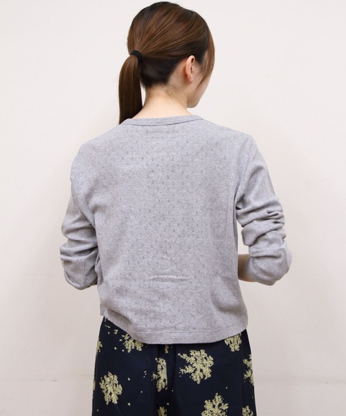 ORCIVAL(オーシバル)の「ORCIVAL/オーシバル クルーネックメッシュカーディガン CREW NECK MESH CARDIGAN OR-C0526 OWE(カーディガン/ボレロ・レディース・レッド/グレー/ブラック・2)」の15枚目の写真