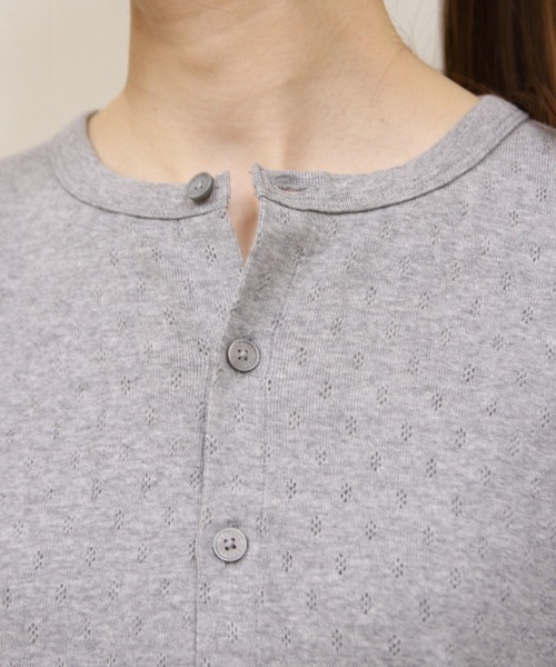 ORCIVAL(オーシバル)の「ORCIVAL/オーシバル クルーネックメッシュカーディガン CREW NECK MESH CARDIGAN OR-C0526 OWE(カーディガン/ボレロ・レディース・レッド/グレー/ブラック・2)」の12枚目の写真