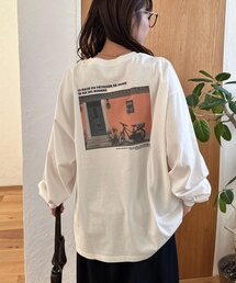 【Enlude】ダブルサイドカフェグラフィックロンT《ユニセックス》