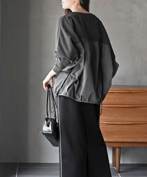 rps(アールピーエス)の「ピグメント裏毛ドルマンドロストプルオーバー(スウェット・レディース・ブルー/パープル/ブラック・フリー)」の6枚目の写真