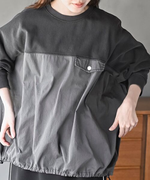 rps(アールピーエス)の「ピグメント裏毛ドルマンドロストプルオーバー(スウェット・レディース・ブルー/パープル/ブラック・フリー)」の8枚目の写真