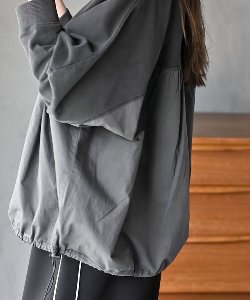 rps(アールピーエス)の「ピグメント裏毛ドルマンドロストプルオーバー(スウェット・レディース・ブルー/パープル/ブラック・フリー)」の11枚目の写真