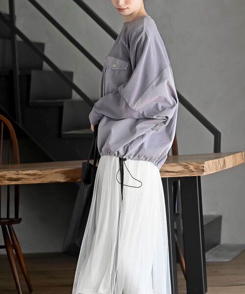 rps(アールピーエス)の「ピグメント裏毛ドルマンドロストプルオーバー(スウェット・レディース・ブルー/パープル/ブラック・フリー)」の13枚目の写真