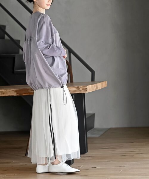 rps(アールピーエス)の「ピグメント裏毛ドルマンドロストプルオーバー(スウェット・レディース・ブルー/パープル/ブラック・フリー)」の15枚目の写真